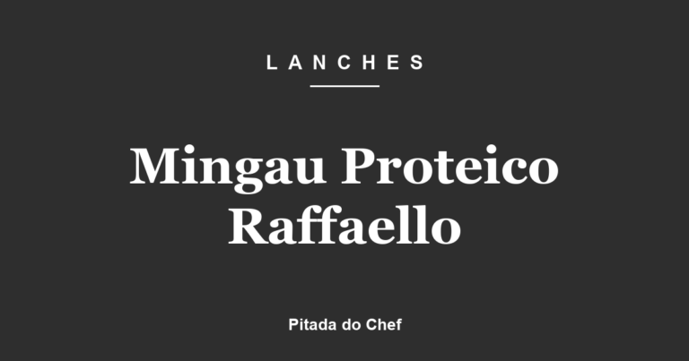 Mingau Proteico Raffaello