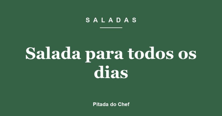Salada para todos os dias
