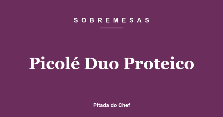 Picolé Duo Proteico