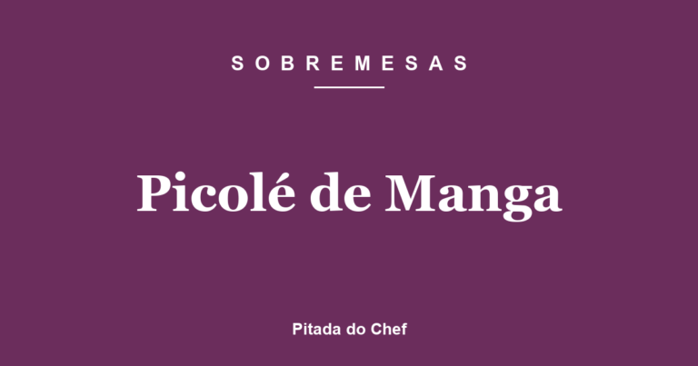 Picolé de Manga
