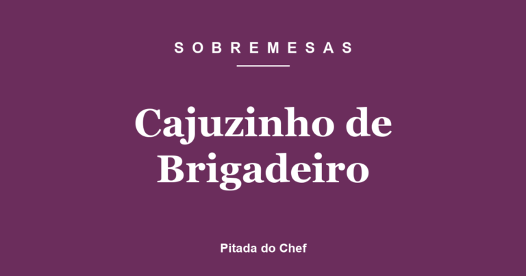 Cajuzinho de Brigadeiro