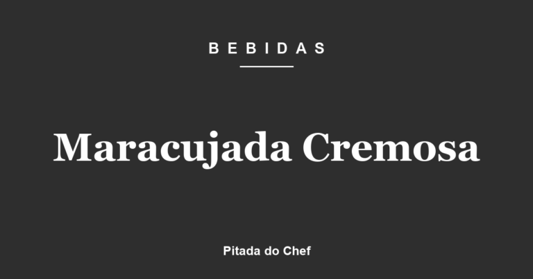 Maracujada Cremosa