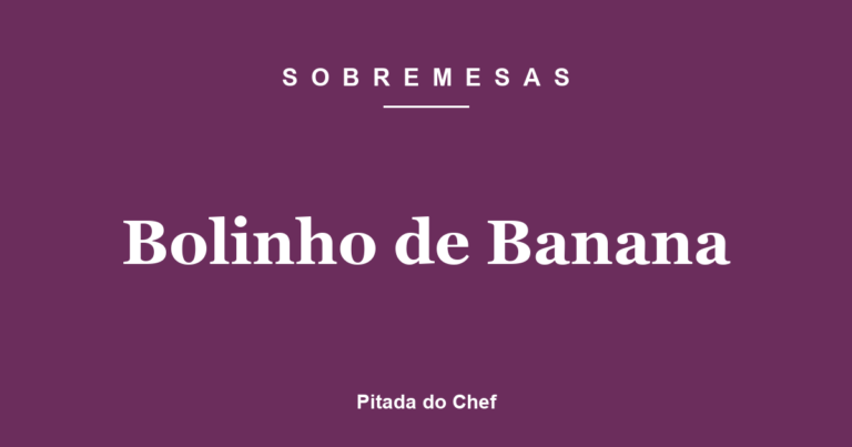Bolinho de Banana