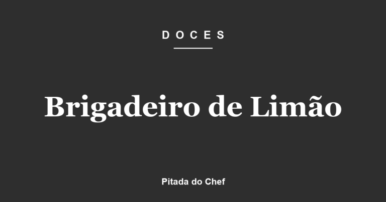 Brigadeiro de Limão