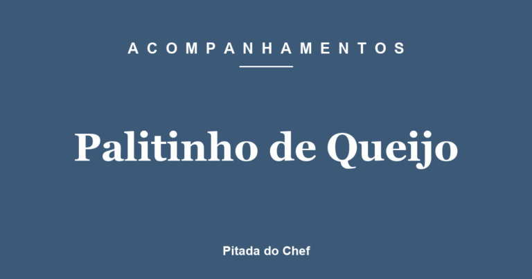 Palitinho de Queijo