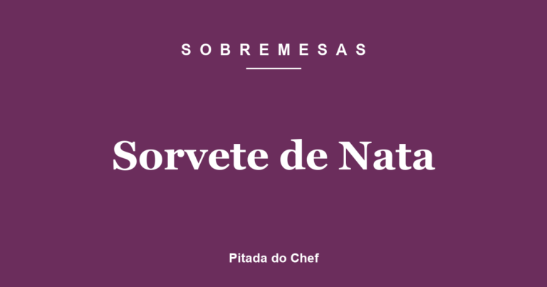 Sorvete de Nata