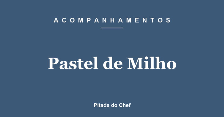 Pastel de Milho