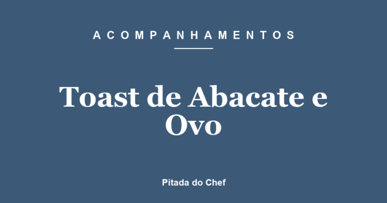 Toast de Abacate e Ovo