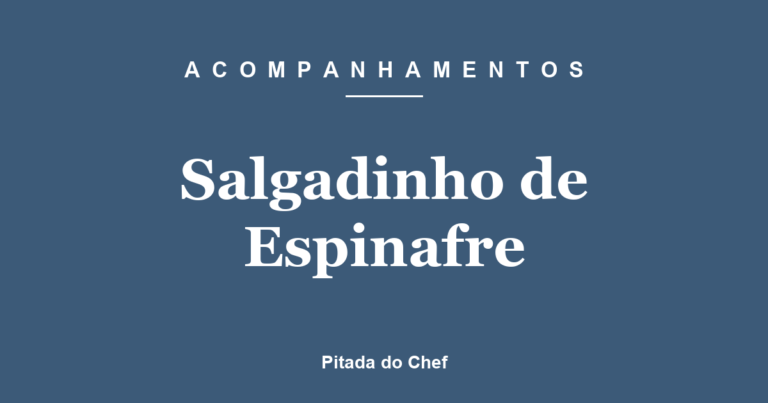 Salgadinho de Espinafre