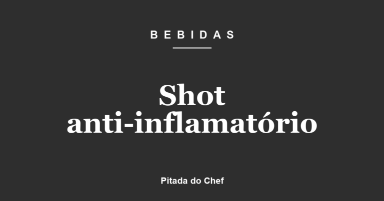 Shot anti-inflamatório