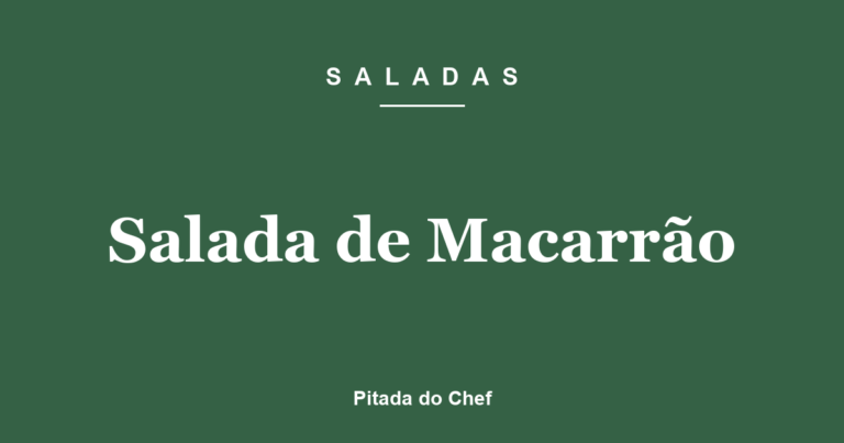 Salada de Macarrão