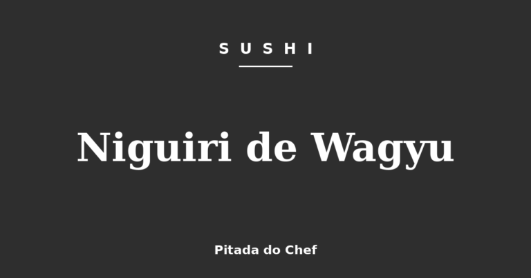 Niguiri de Wagyu