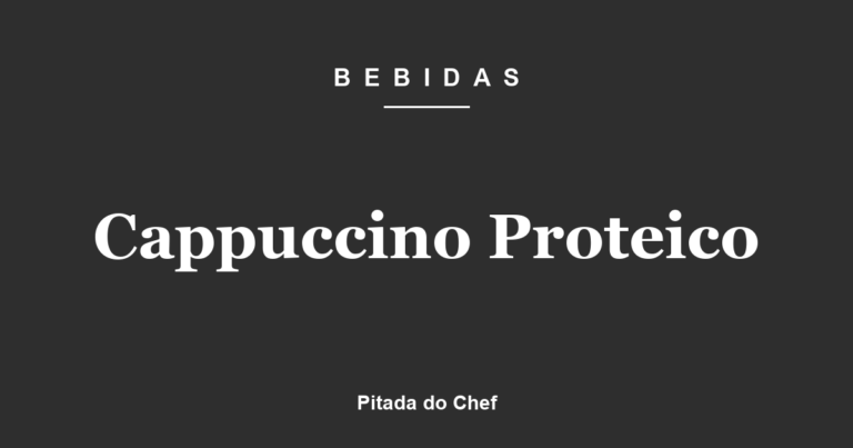 Cappuccino Proteico