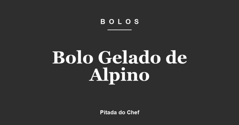 Bolo Gelado de Alpino