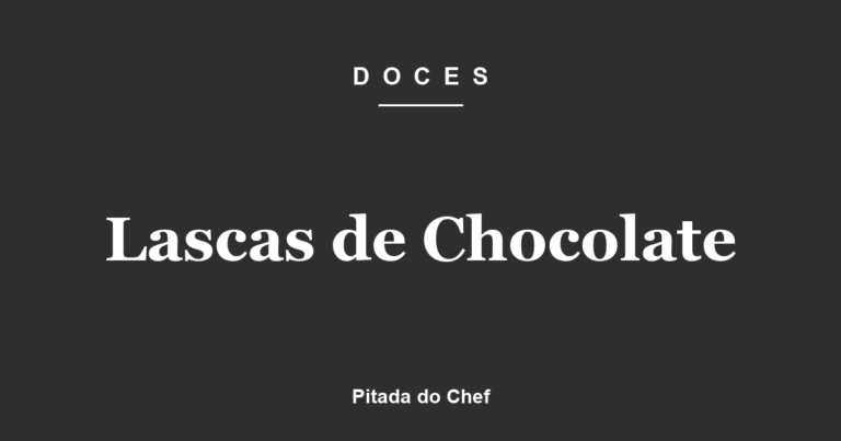 Lascas de Chocolate