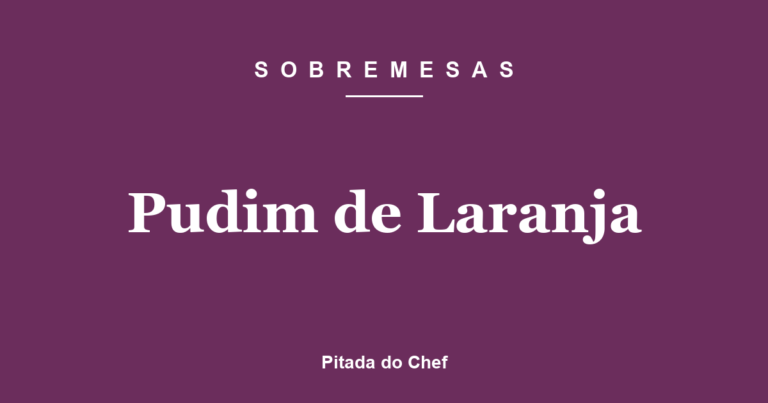 Pudim de Laranja