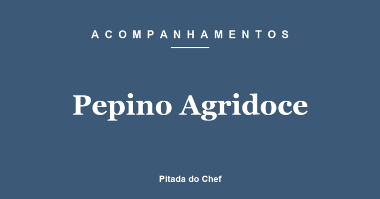 Pepino Agridoce