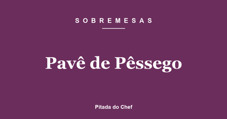 Pavê de Pêssego