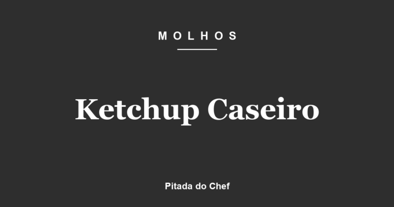 Ketchup Caseiro