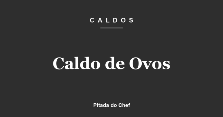 Caldo de Ovos