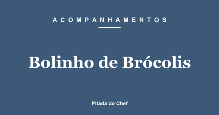 Bolinho de Brócolis