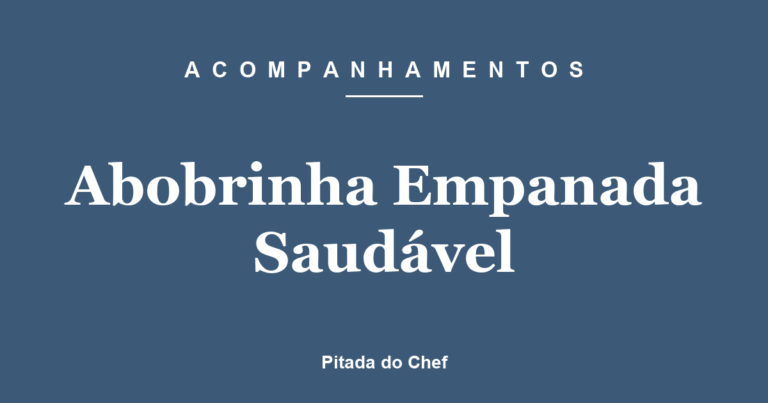Abobrinha Empanada Saudável