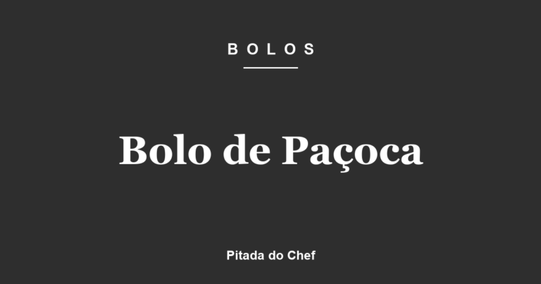 Bolo de Paçoca