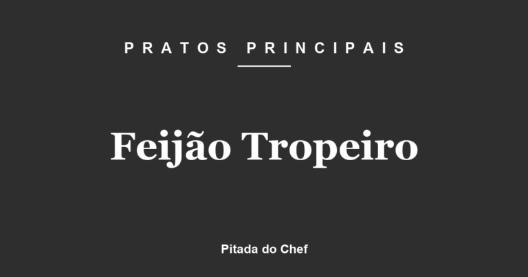 Feijão Tropeiro