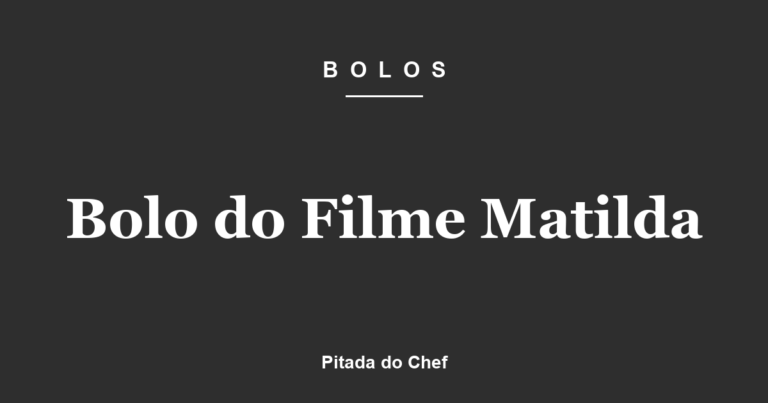 Bolo do Filme Matilda