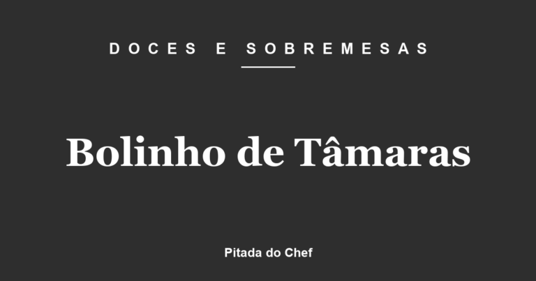 Bolinho de Tâmaras
