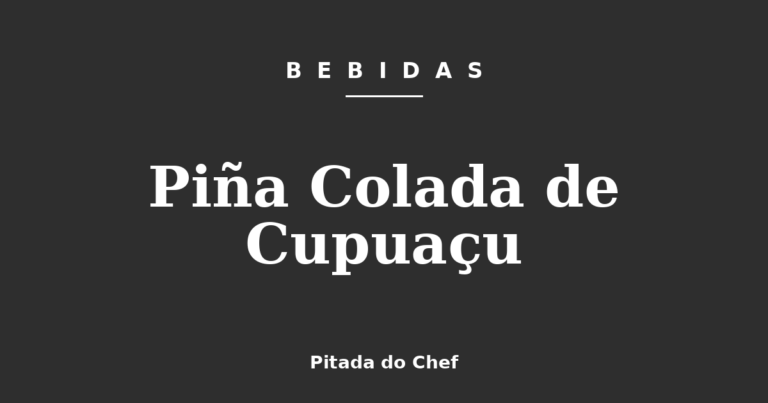 Piña Colada de Cupuaçu