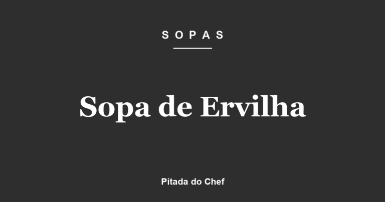 Sopa de Ervilha