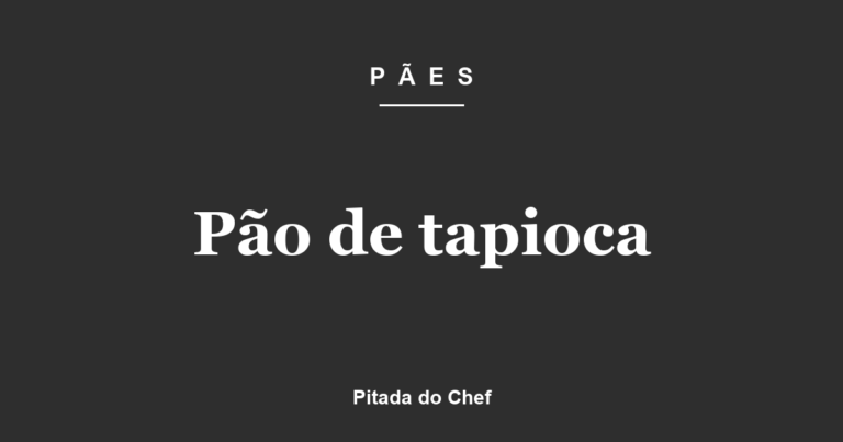 Pão de tapioca