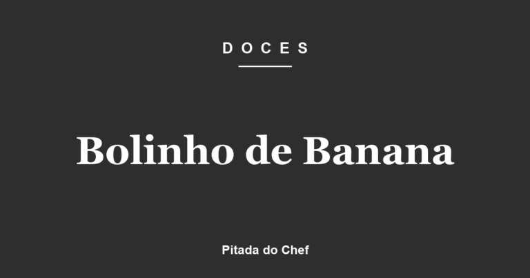 Bolinho de Banana