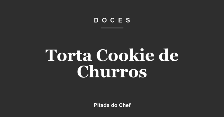 Torta Cookie de Churros