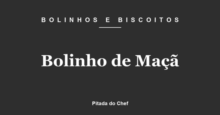 Bolinho de Maçã