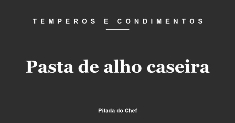 Pastinha de Alho