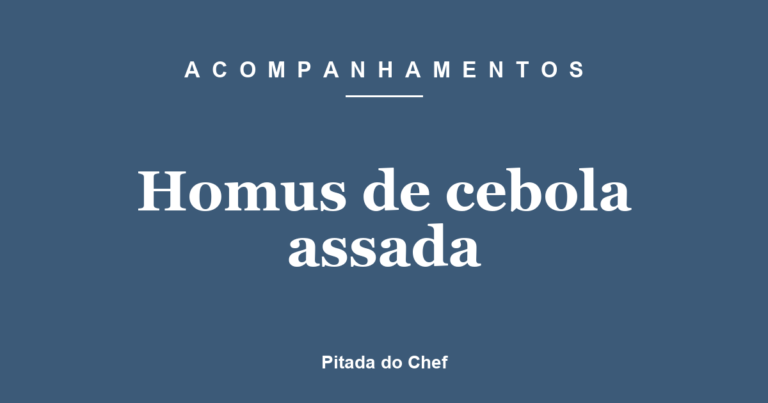 Homus de cebola assada