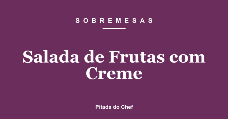 Salada de Frutas