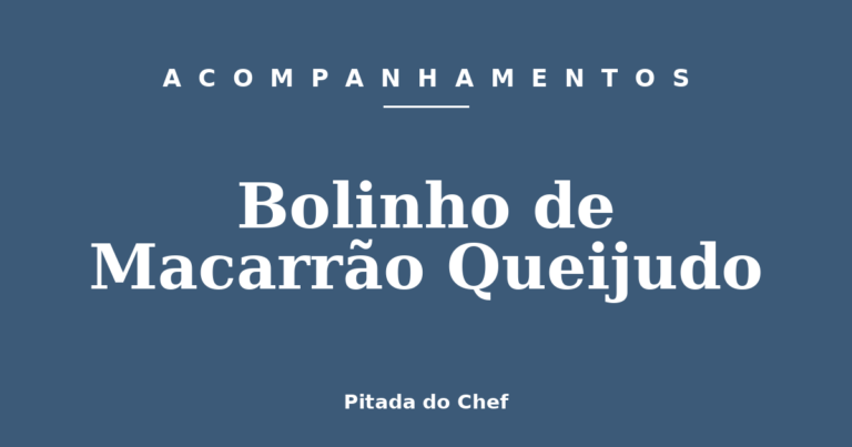 Bolinho de Macarrão Queijudo