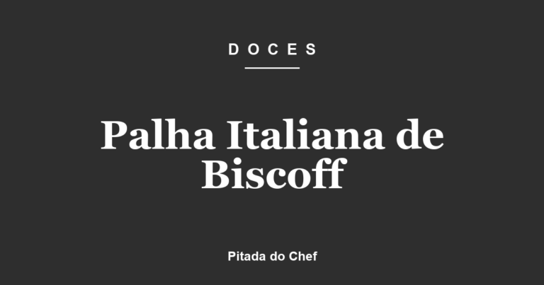 Palha Italiana de Biscoff