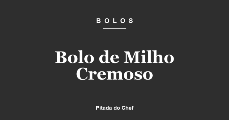 Bolo de Milho Cremoso