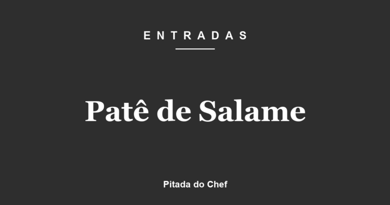 Patê de Salame