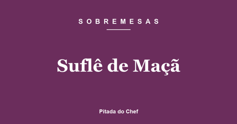 Suflê de Maçã