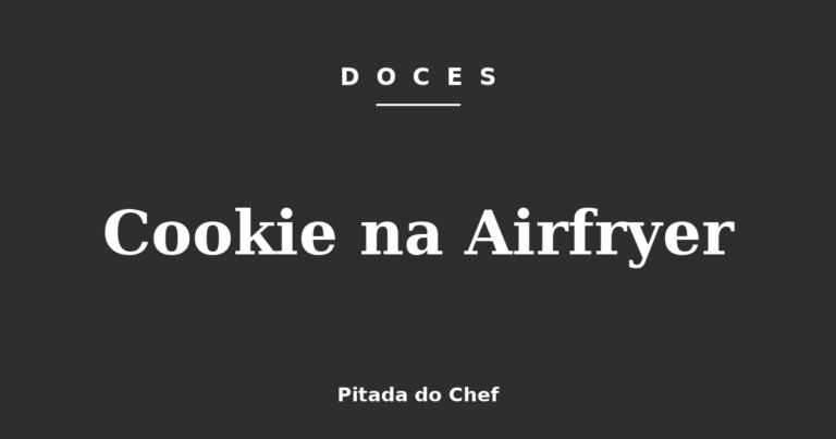 Cookie na Airfryer