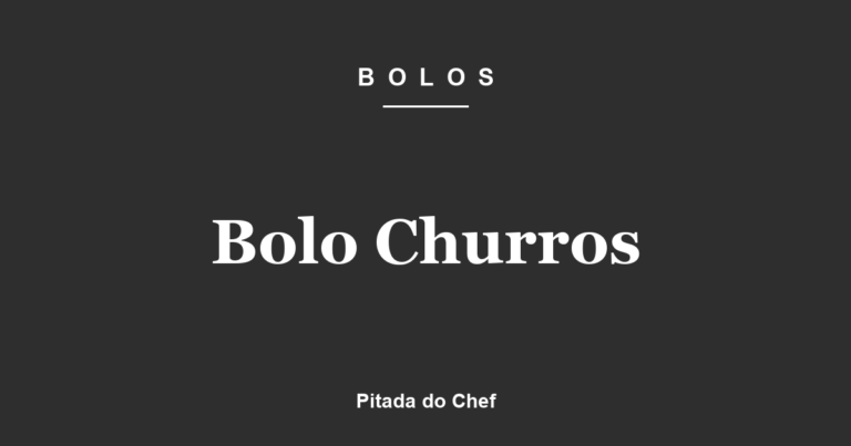 Bolo Churros