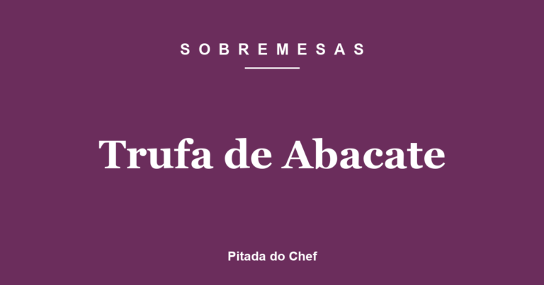 Trufa de Abacate