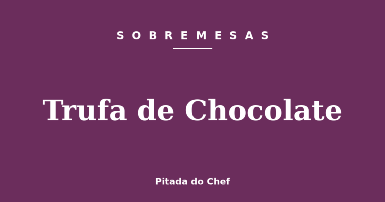 Trufa de Chocolate