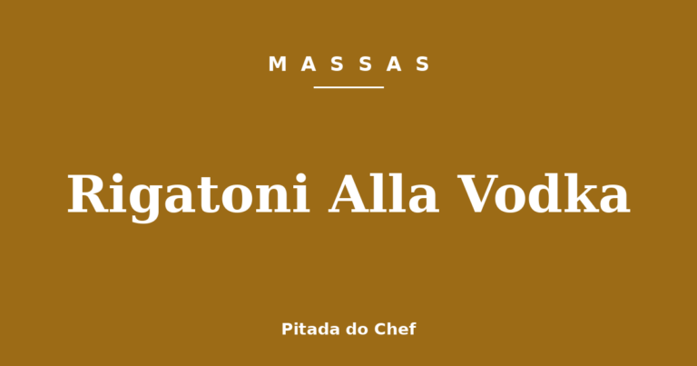 Rigatoni Alla Vodka