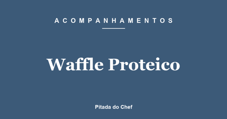 Waffle Proteico